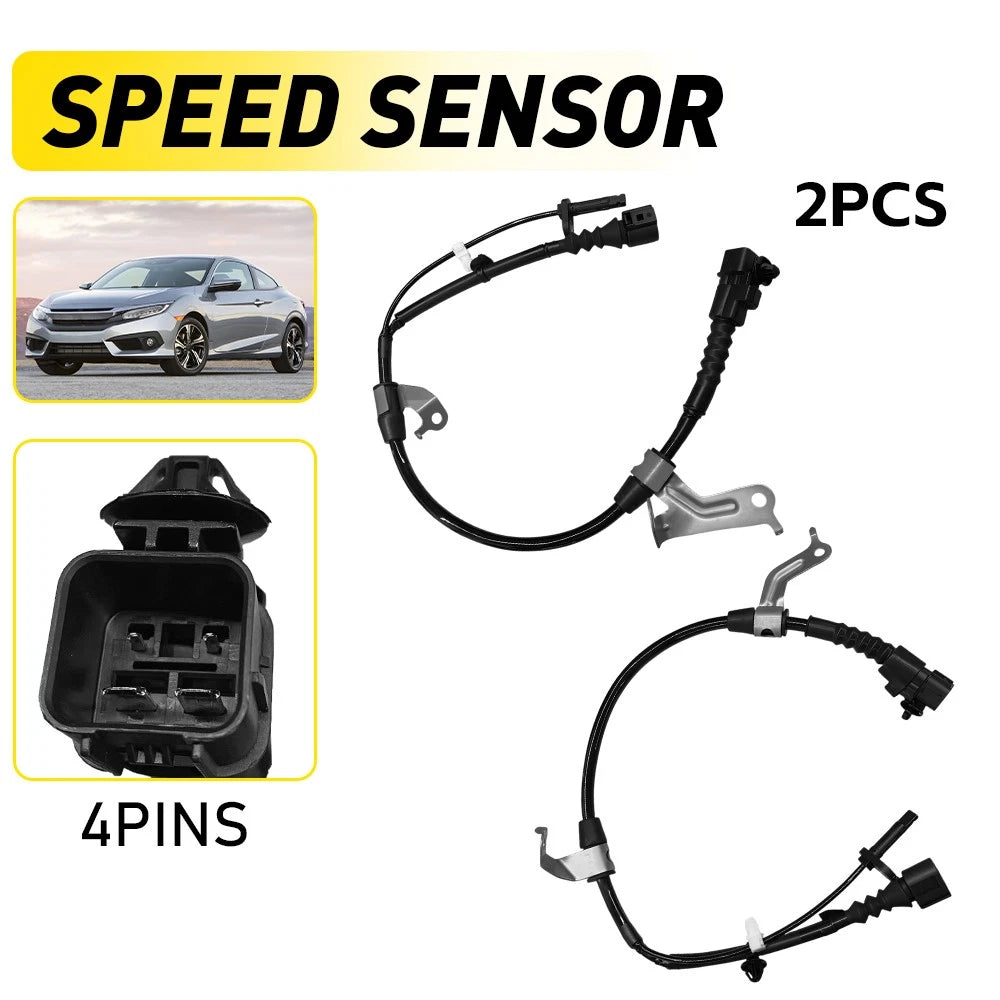 2X Rear ABS Wheel Speed Sensor ALS3005 for Honda Civic Insight (2019–2021)