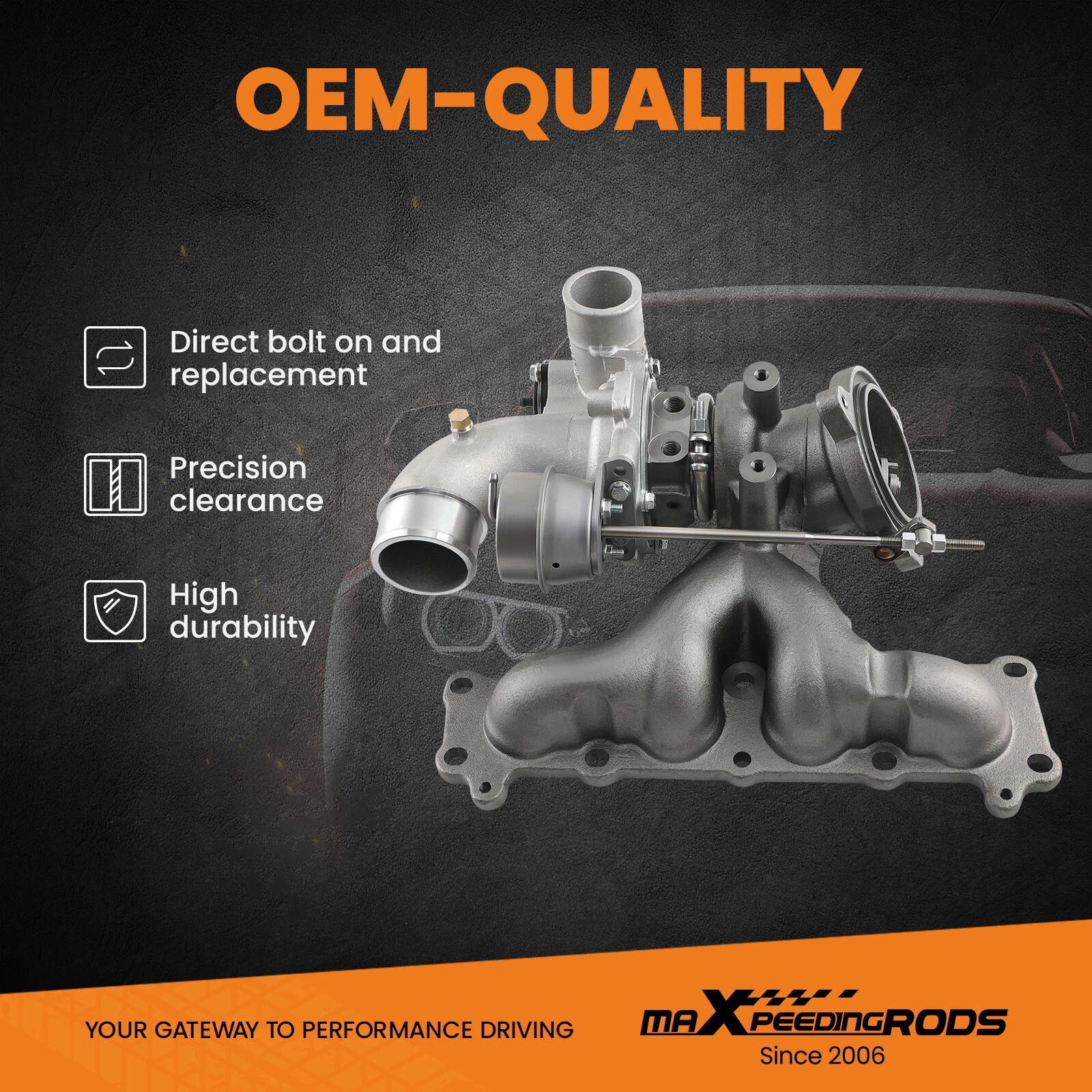 Turbocharger for Land Rover Range Rover Evoque (2014–2017)