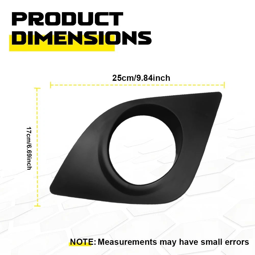 Pair Fog Light Bezels for Toyota Corolla (2014–2016)