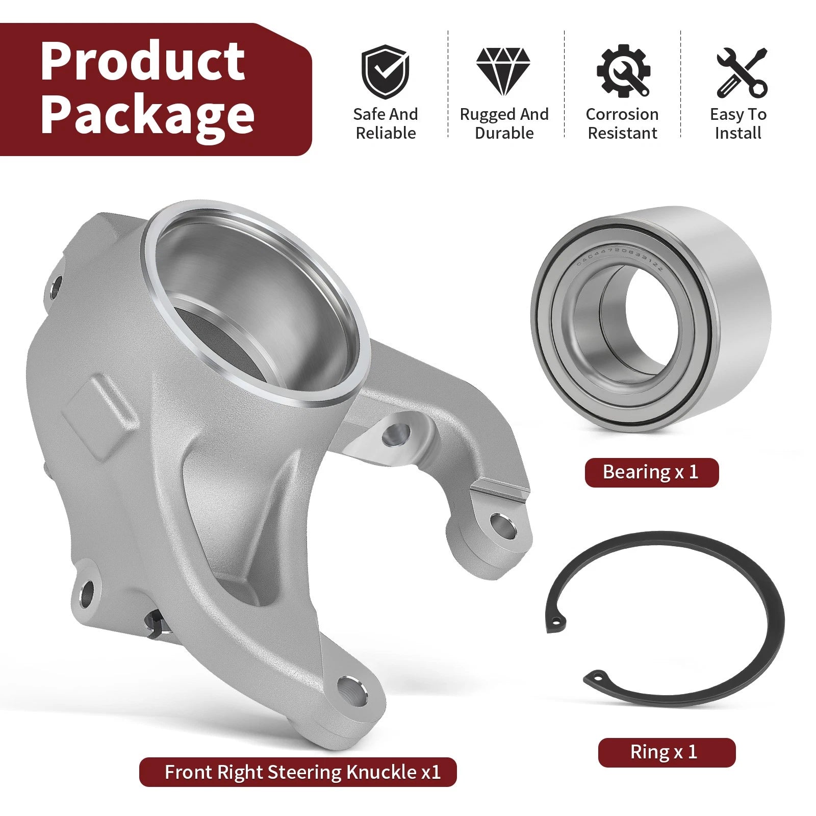 Steering Knuckle Bearing Kit for Polaris Sportsman Scrambler (2008-2021)