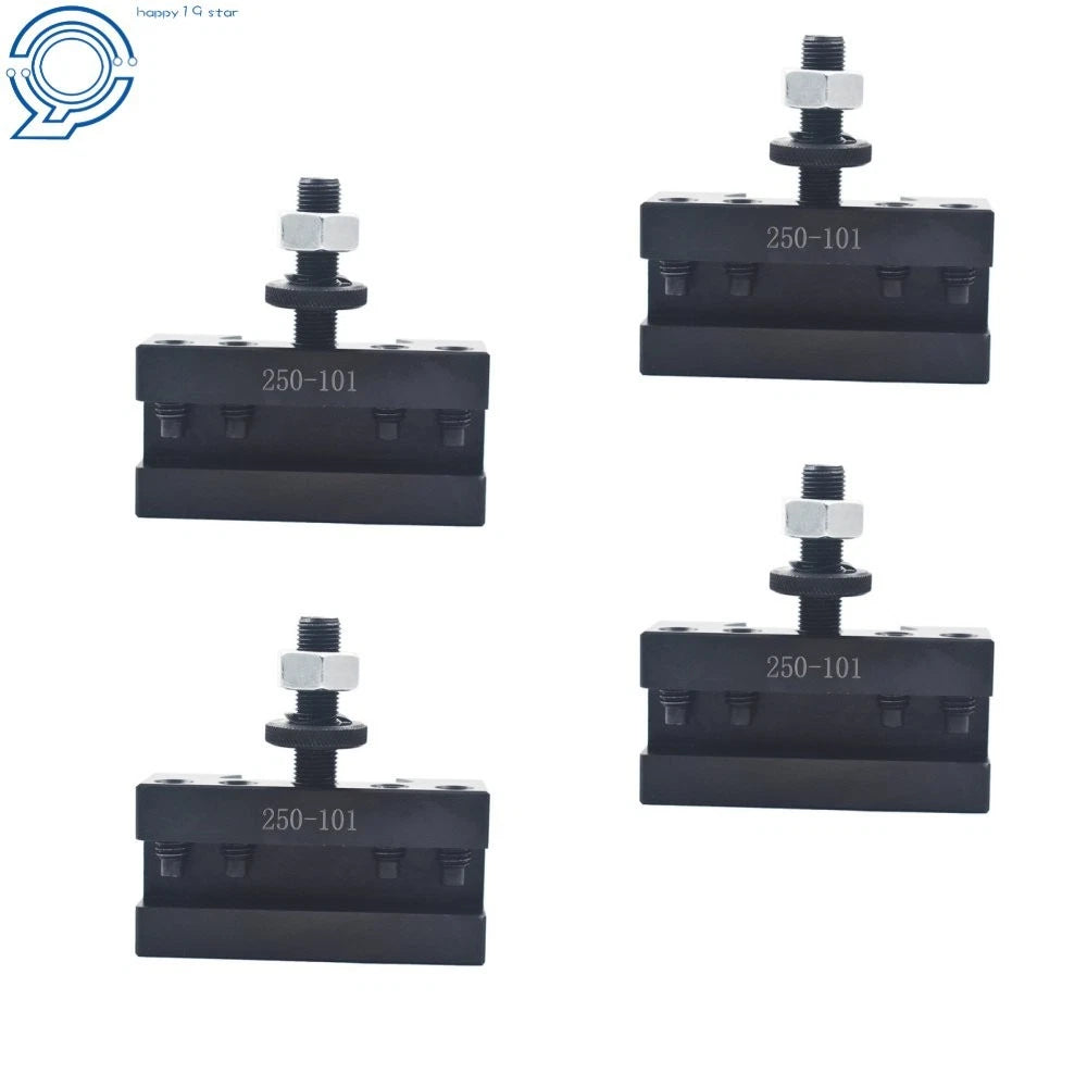 Set of 4 AXA #1 250-101 Quick Change Tool Post for Lathe Turning & Facing