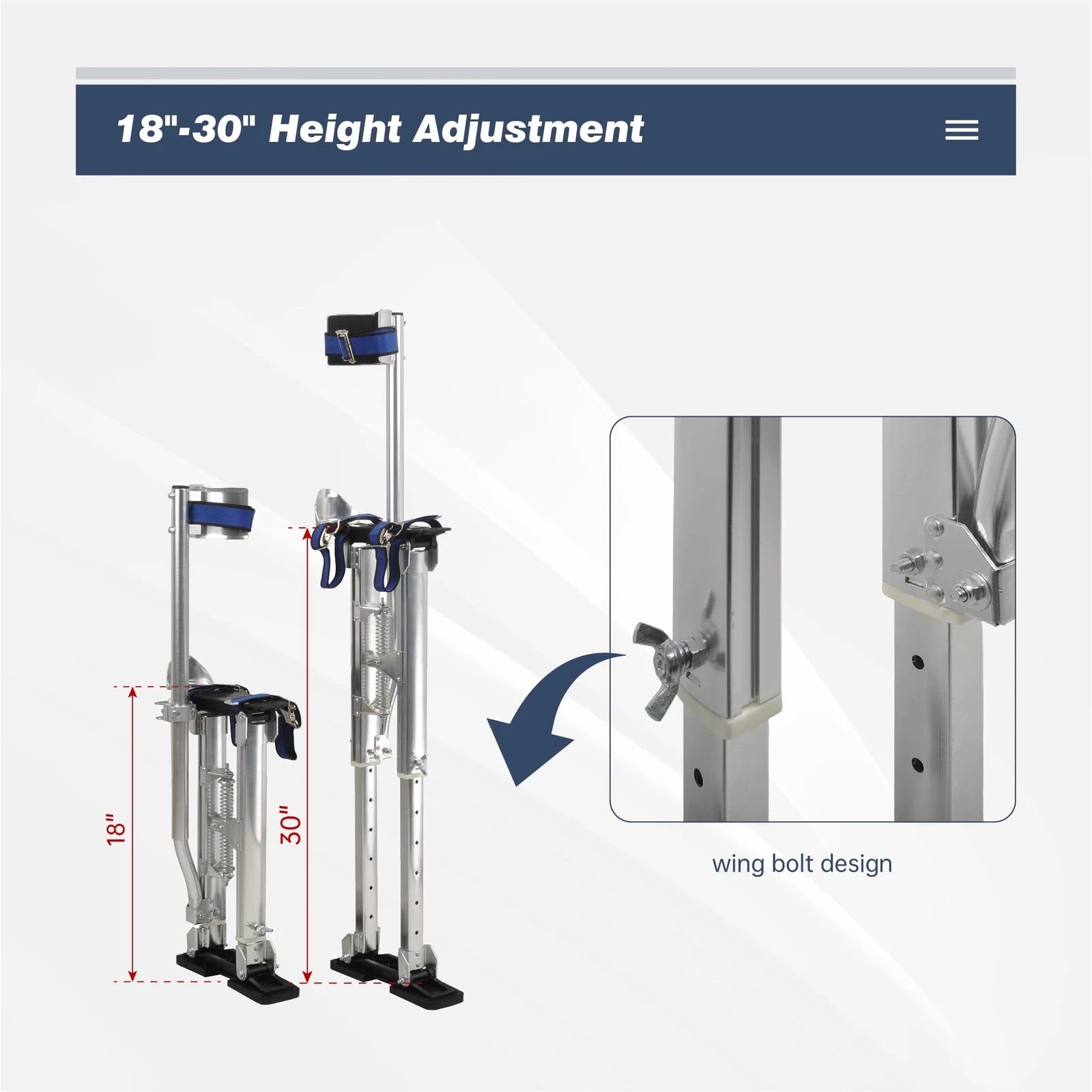 Drywall Stilts for Taping Painting (18-30 Inch)