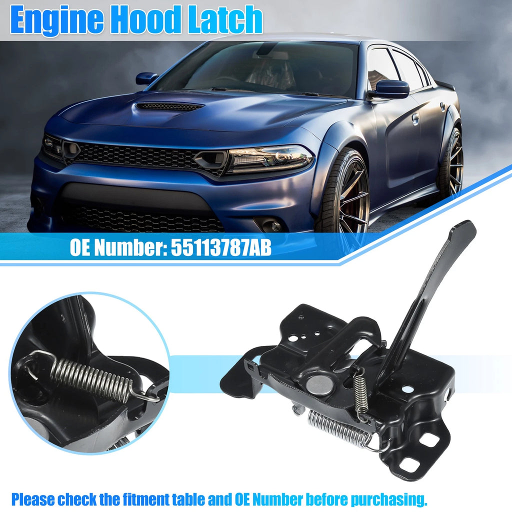 Hood Lock Latch Assembly for Chrysler 300 (2011–2021) No. 55113787AB