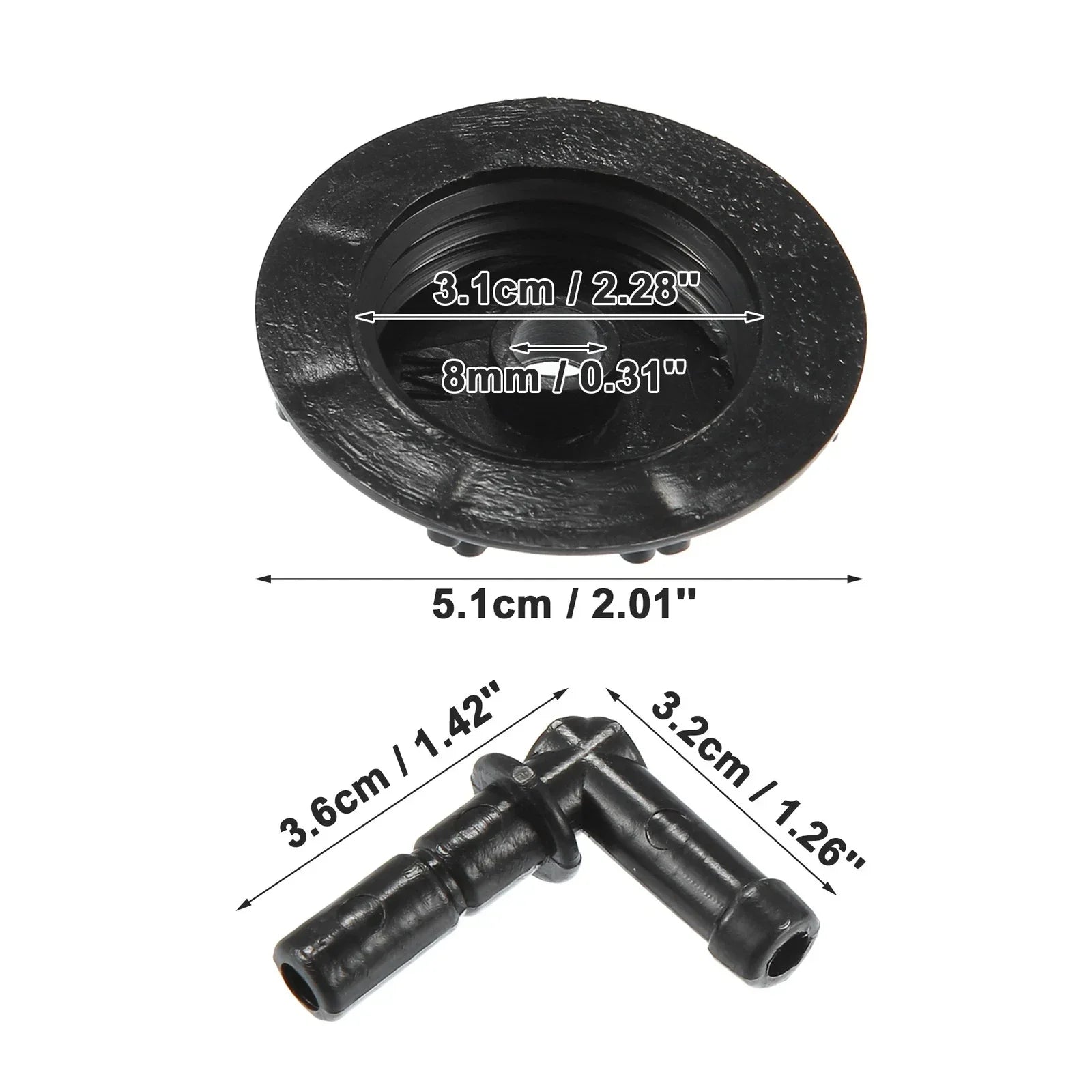 3 x Windshield Washer Fluid Reservoir Caps for Acura CL (1997-1999)