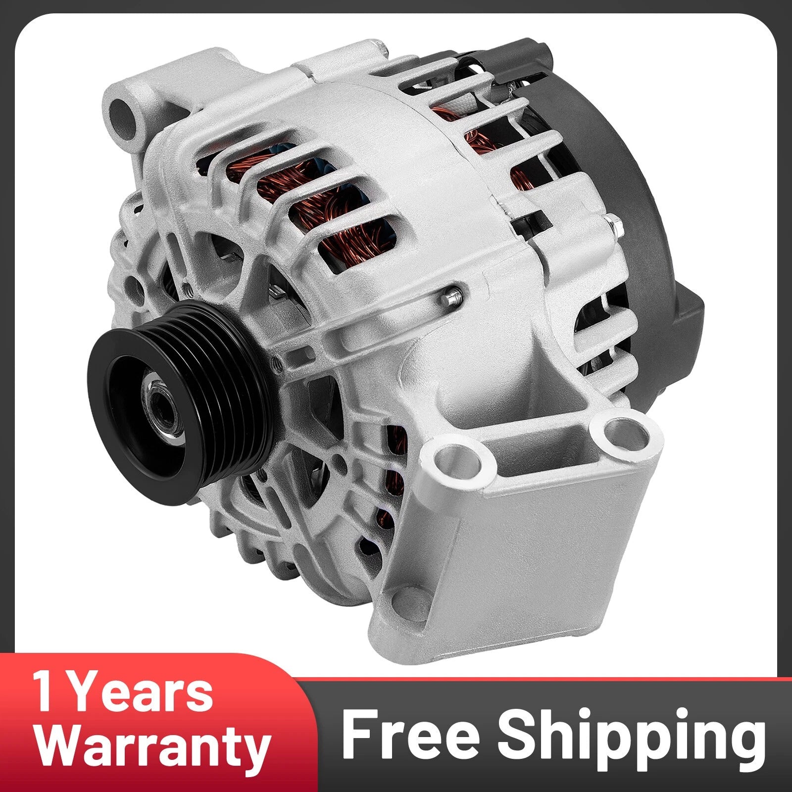 Alternator 120A 12V CW 6-Groove Pulley for Ford Fiesta (2011–2019)