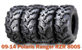 Set of 4 ATV Tires 26x9-12 & 26x12-12 Super Lug for Polaris Ranger RZR 800S (2009–2014)