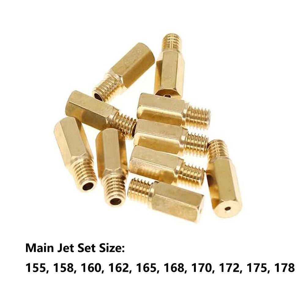10pcs Carburetor Main Jet Kit #155-#178 for Keihin PWK PE OKO KOSO