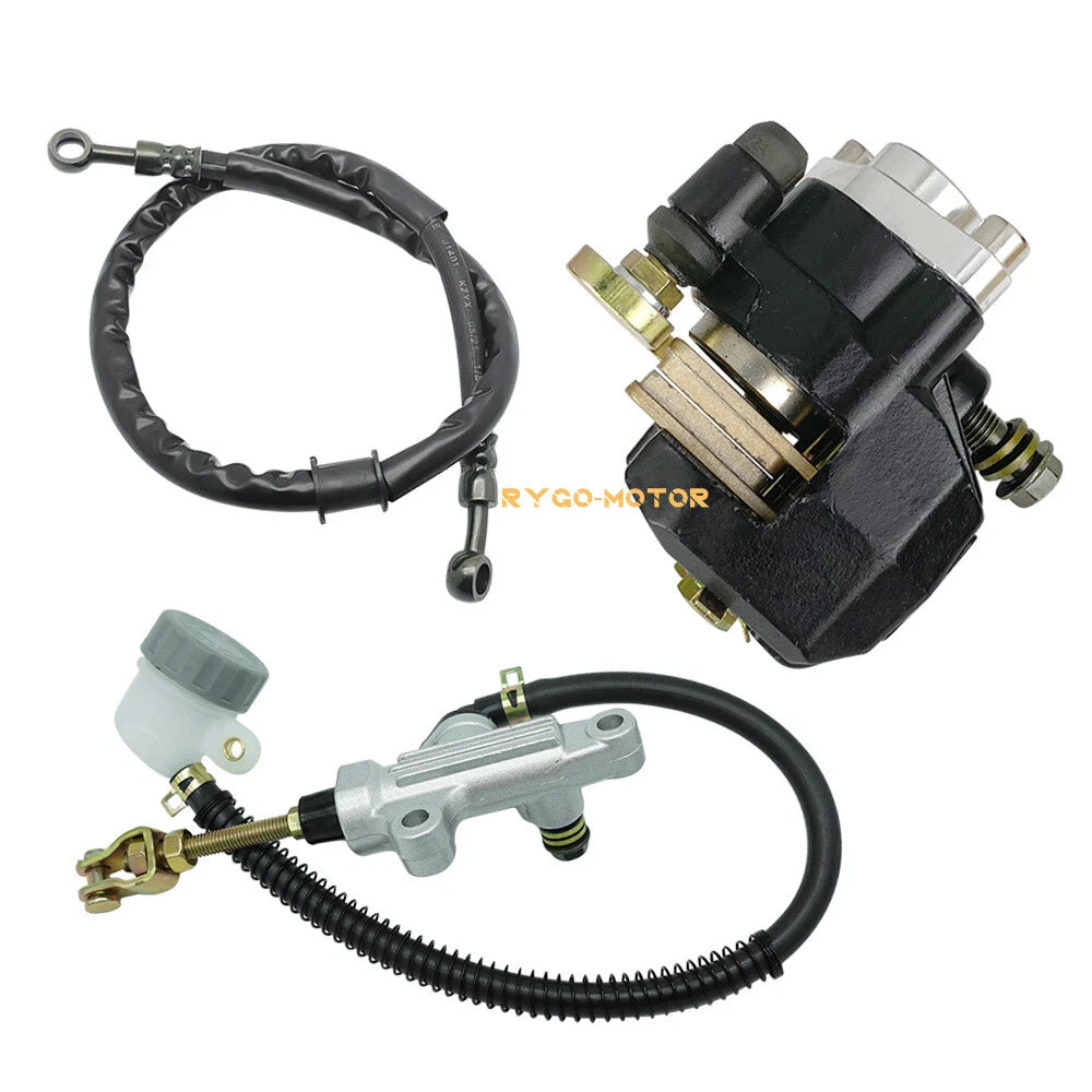 Rear Brake Caliper Master Cylinder w/Hose for Yamaha Warrior 350 (1987–2004)