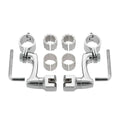 Highway Engine Guard Footpeg Mount Set of 4 for Harley Touring (22mm 25mm 32mm 35mm 1-1/4")