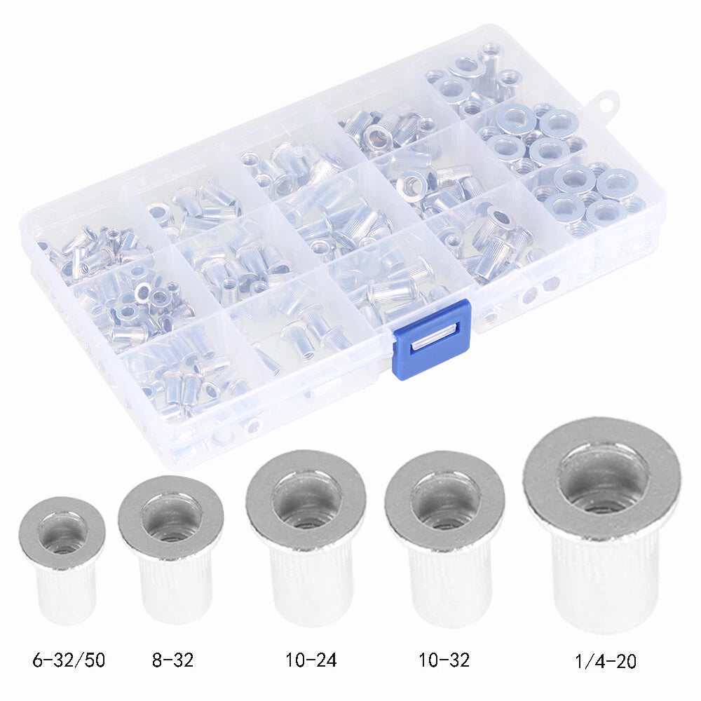 150 Pack Rivet Nut Kit for Standard Inch SAE Applications