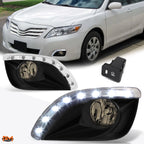 Smoked Lens Fog Lights with LED DRL for Toyota Camry (2010–2011)