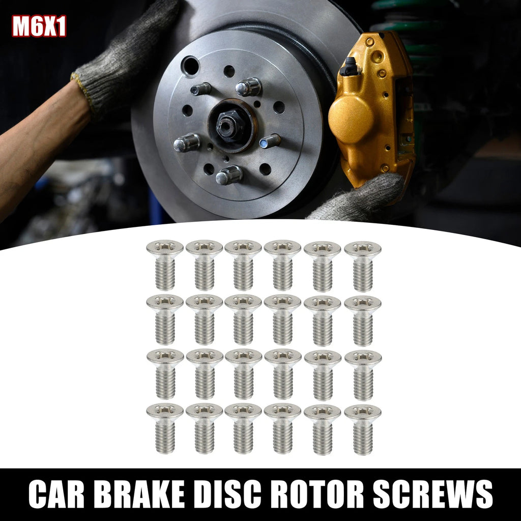 24pcs Brake Disc Rotor Screws Bolts Kit 93600-06014-0H for Honda Accord Civic (2003–2023)