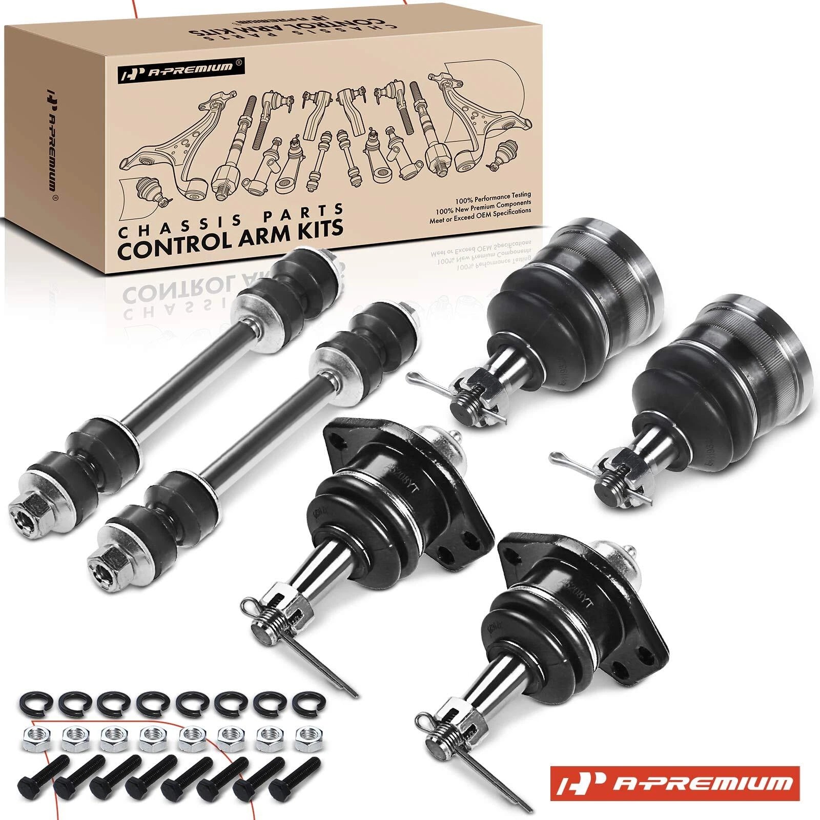 6X Front Stabilizer Bar End Link & Ball Joint for Chevy Malibu (1973–1983)