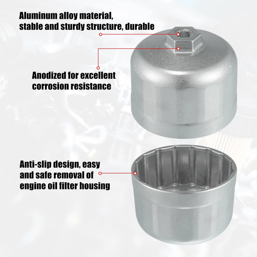 86mm 16 Flutes Oil Filter Wrench for BMW Volvo 
