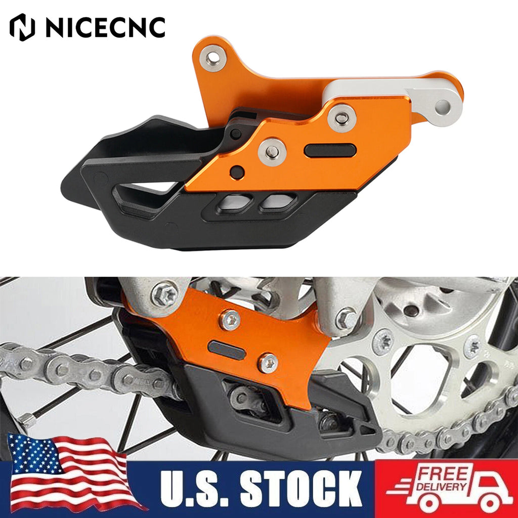 CNC Rear Chain Guide Guard for KTM 125 250 300 350 450 SXF XCF XC EXC XCW TPI (2017–2023)
