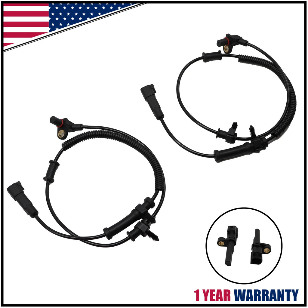 Set of 2 ABS Wheel Speed Sensors for Dodge RAM 1500 (2009–2012)