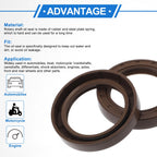2X Oil Seal Rotary Shaft Seal FKM Rubber 50x70x12mm for Various Models