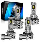 2X 9005 + H11 LED Headlight Bulbs for