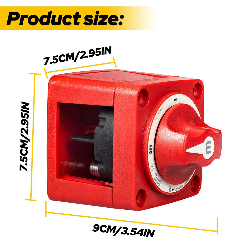Dual Battery Selector Switch for Marine Boat Truck (4 Position)
