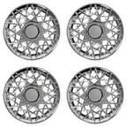 16" CHROME Spoke Wheel Covers Rim Hub Caps Hubs for 98-02 FORD CROWN VICTORIA