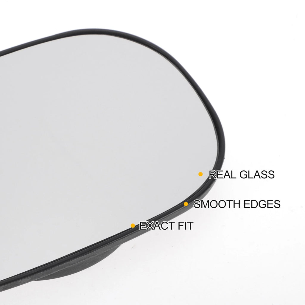 Left Side Heated Convex Mirror Glass for Ford Ka (1996–2008)