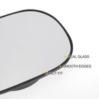 Left Side Heated Convex Mirror Glass for Ford Ka (1996–2008)