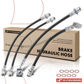 Set of 4 Rear Brake Hydraulic Hoses for Chevrolet Tahoe GMC