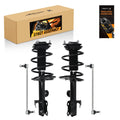 Front Strut w/ Coil Spring Assembly + Sway Bar Links For 2006-2012 Toyota RAV4