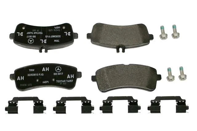 Set of 4 Rear Disc Brake Pads for Mercedes-Benz AMG GT (2016–2023)