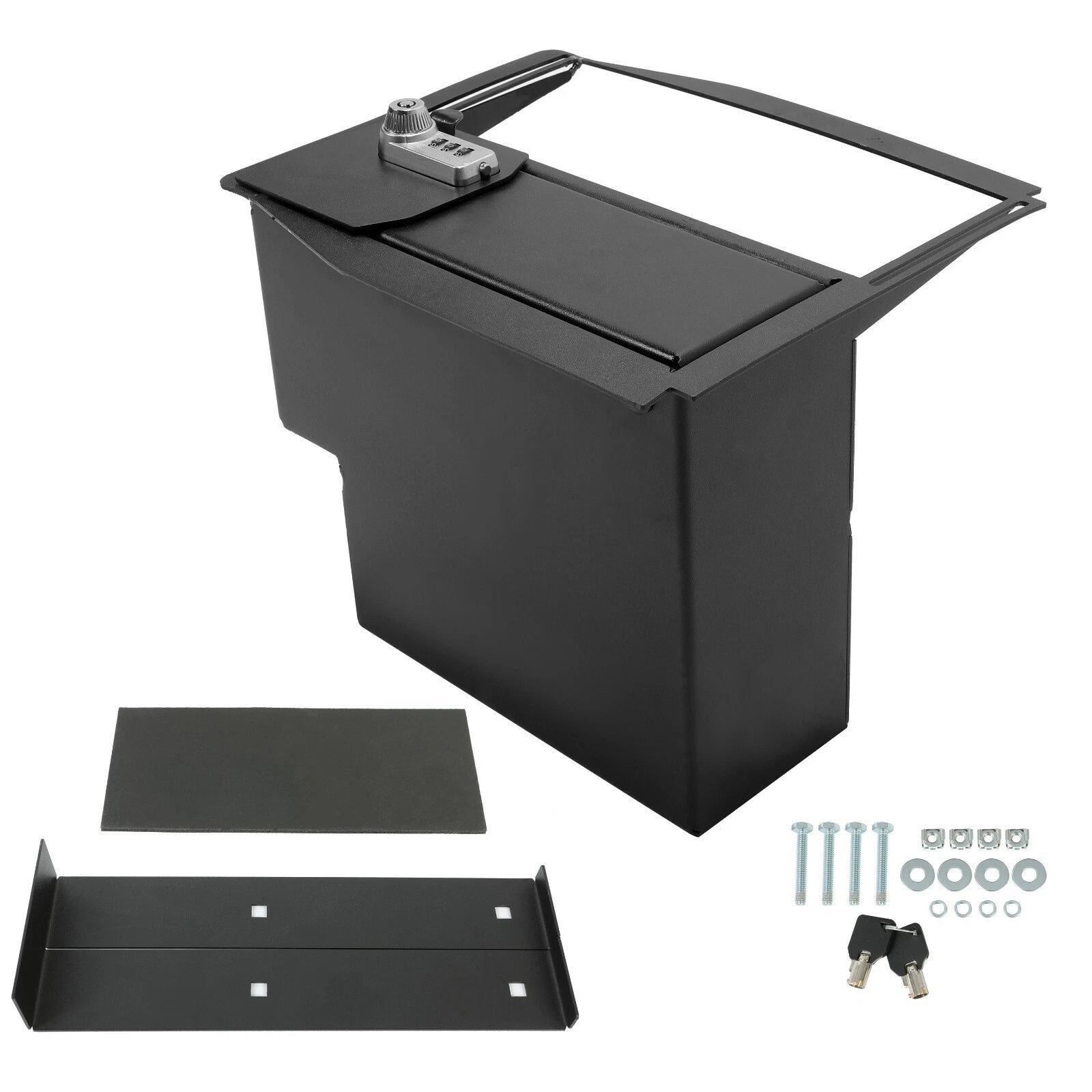 Center Console Safe Lock Vault for Ford F150 Raptor/F250/F350 (2015–2020)