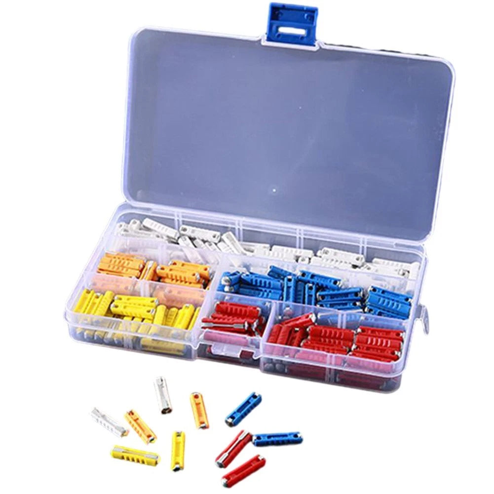 Set of 200 Car Fuses for Classic European Cars (5A, 8A, 16A, 25A, 40A)