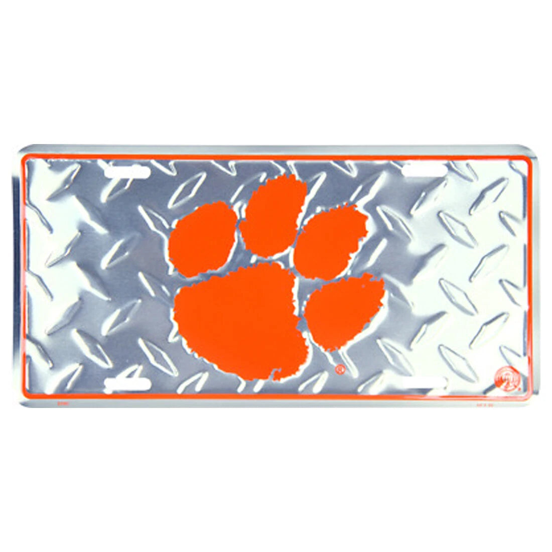 Clemson Tigers Embossed Metal License Plate Sign 6x12