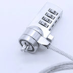 4-Digit Resettable Steel Wire Rope Combination Lock for Laptop