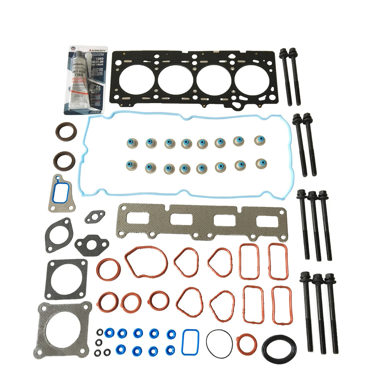 Set of 10 Engine Cylinder Head Gasket Bolts for Jeep Liberty (2004)
