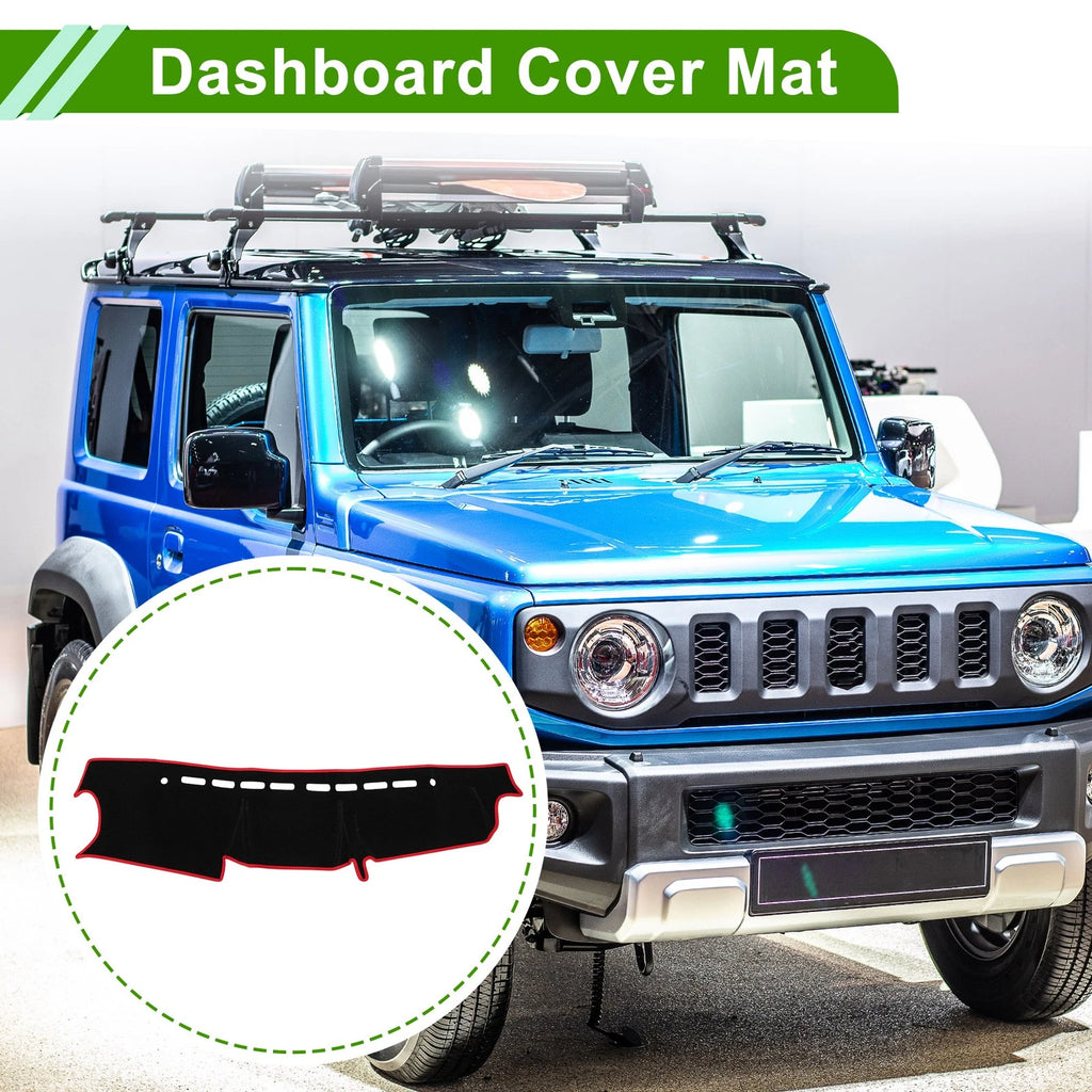 Dashboard Cover for Suzuki Jimny JB64 JB74 (2018–2023) Black Red