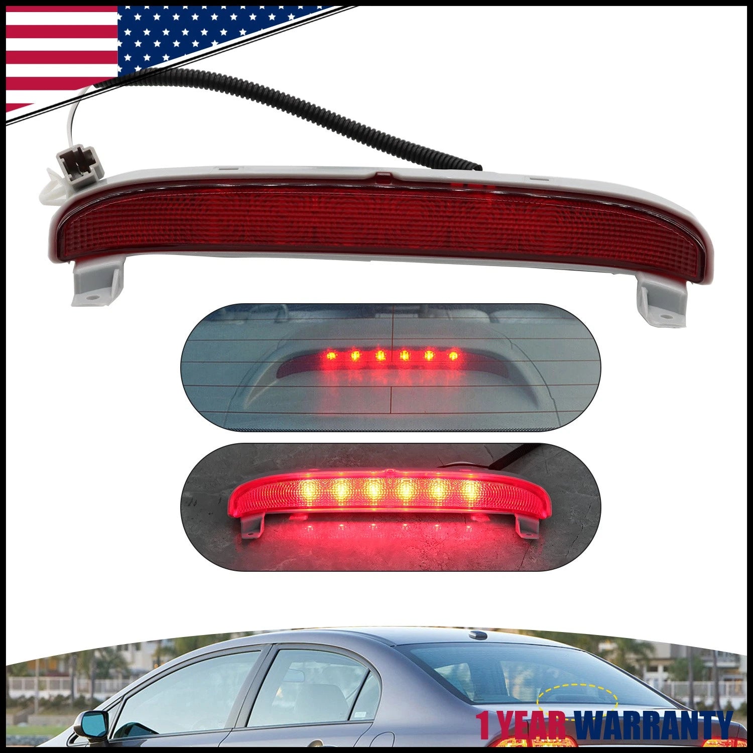 LED 3rd High Mount Brake Light for Honda Civic EX Coupe (2006–2011) 923-218