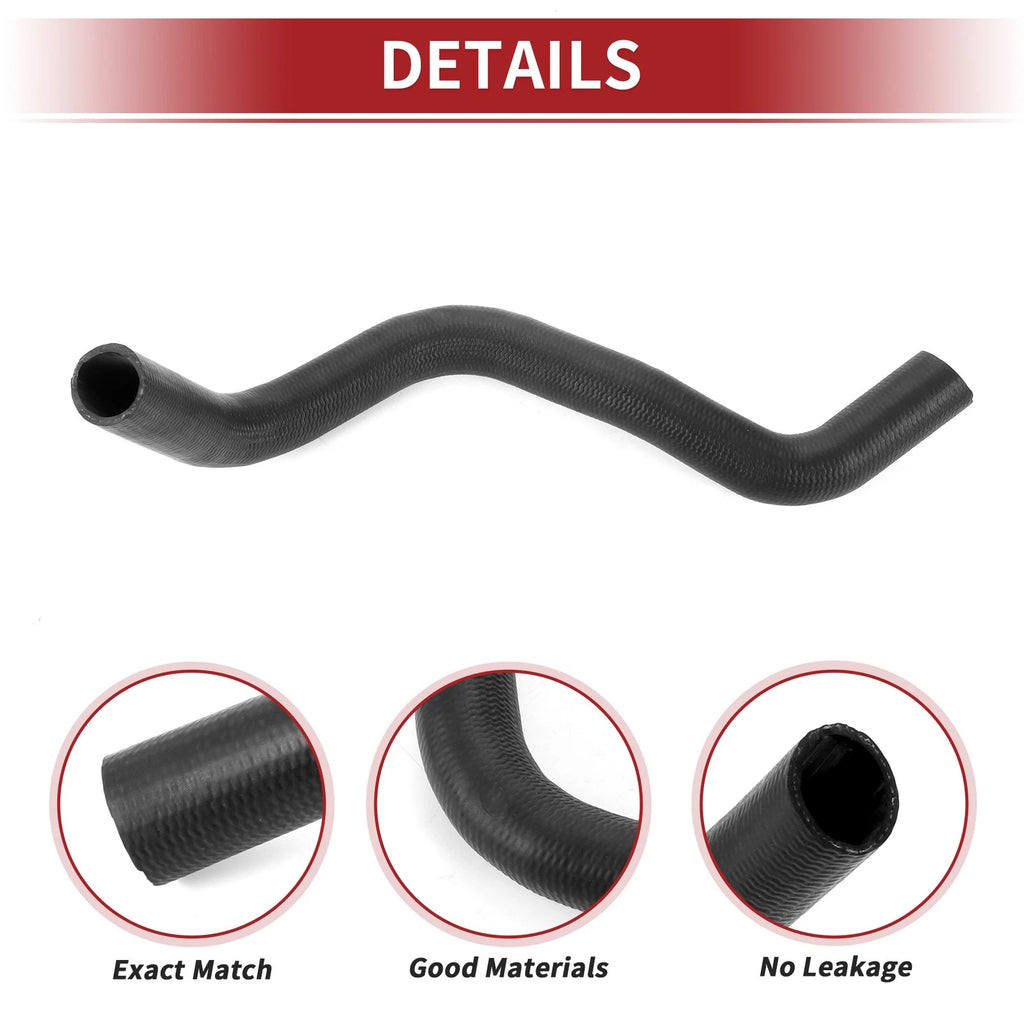 Radiator Hose for Toyota Tacoma 2.7L (2005–2015) No. 16572-75241 Rubber Black