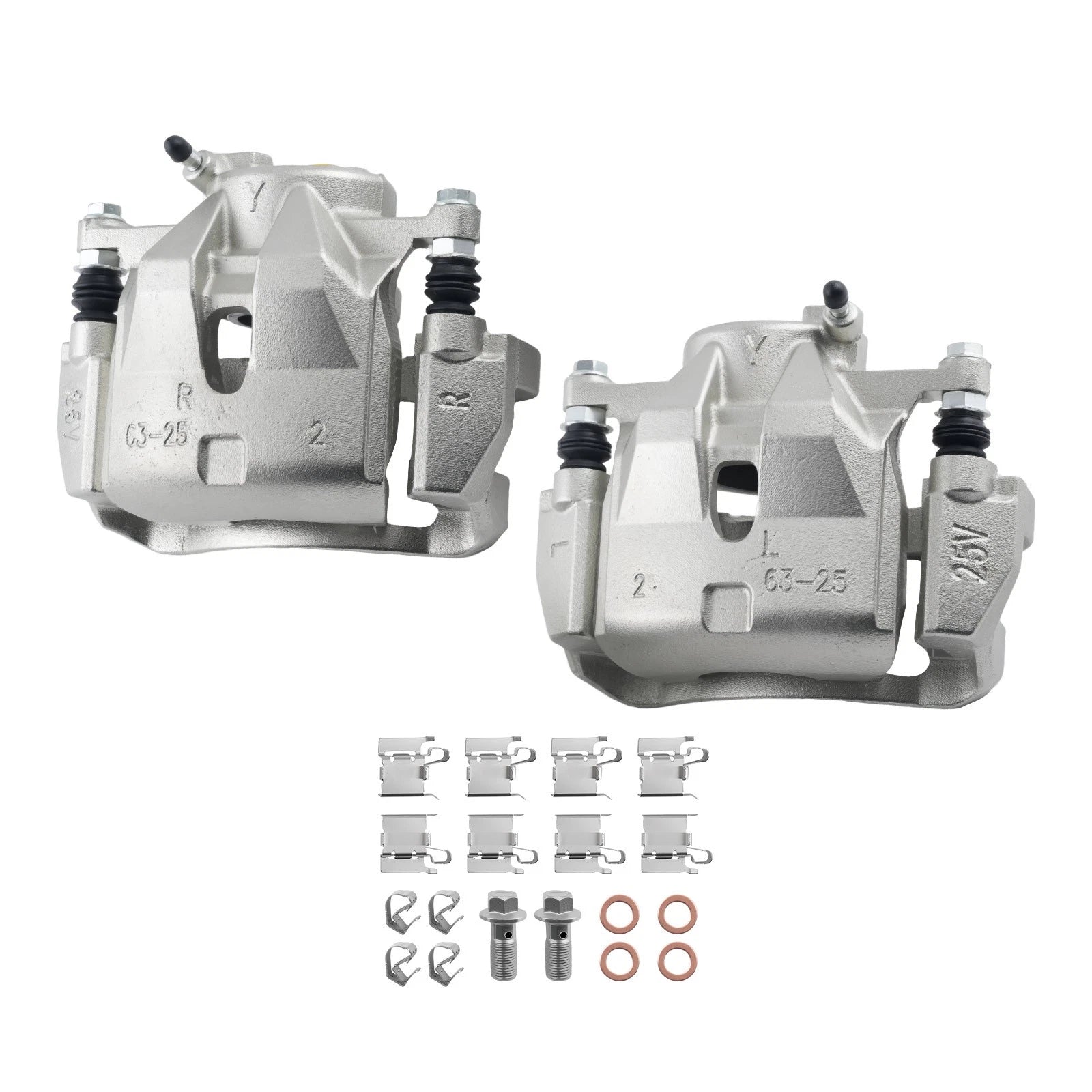 Set of 2 Front Disc Brake Calipers for Toyota RAV4 (2006–2018) 19-B3197