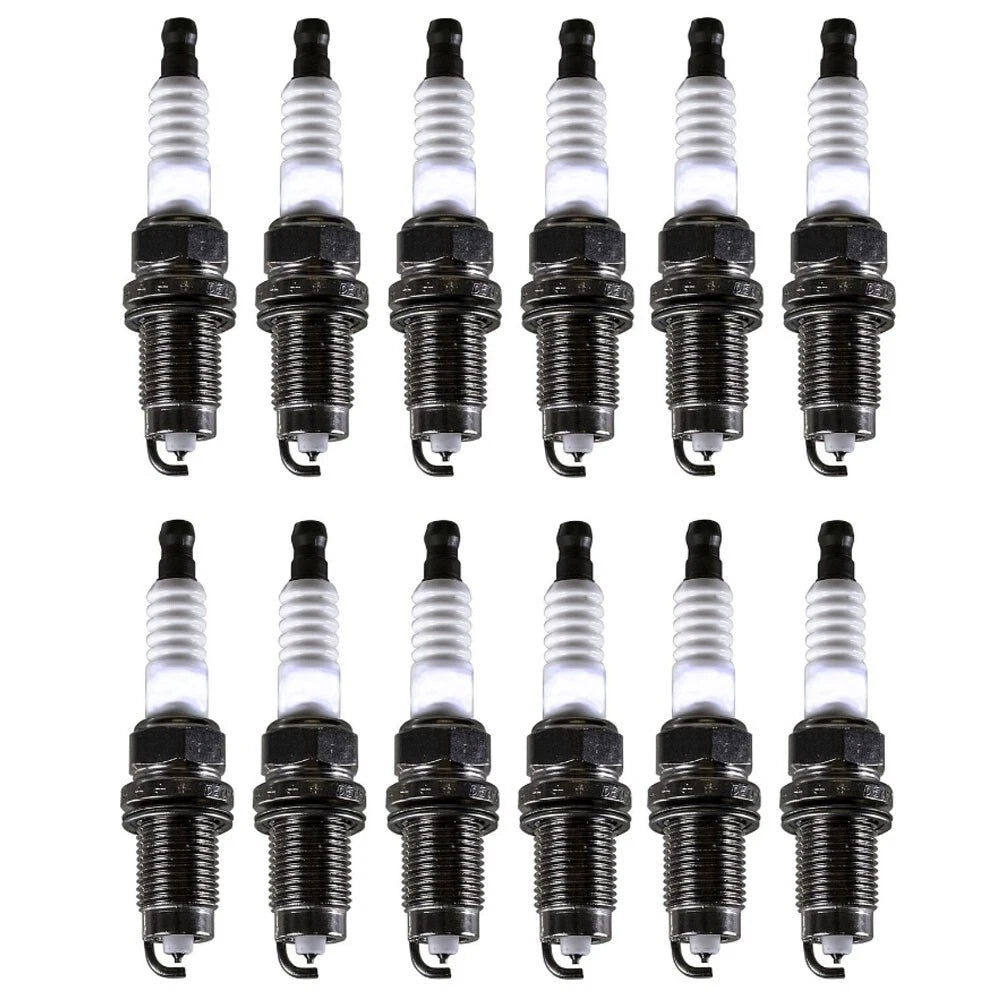 Set of 12 Double Platinum Spark Plugs for Audi A8 Quattro, Phaeton (2004–2006)