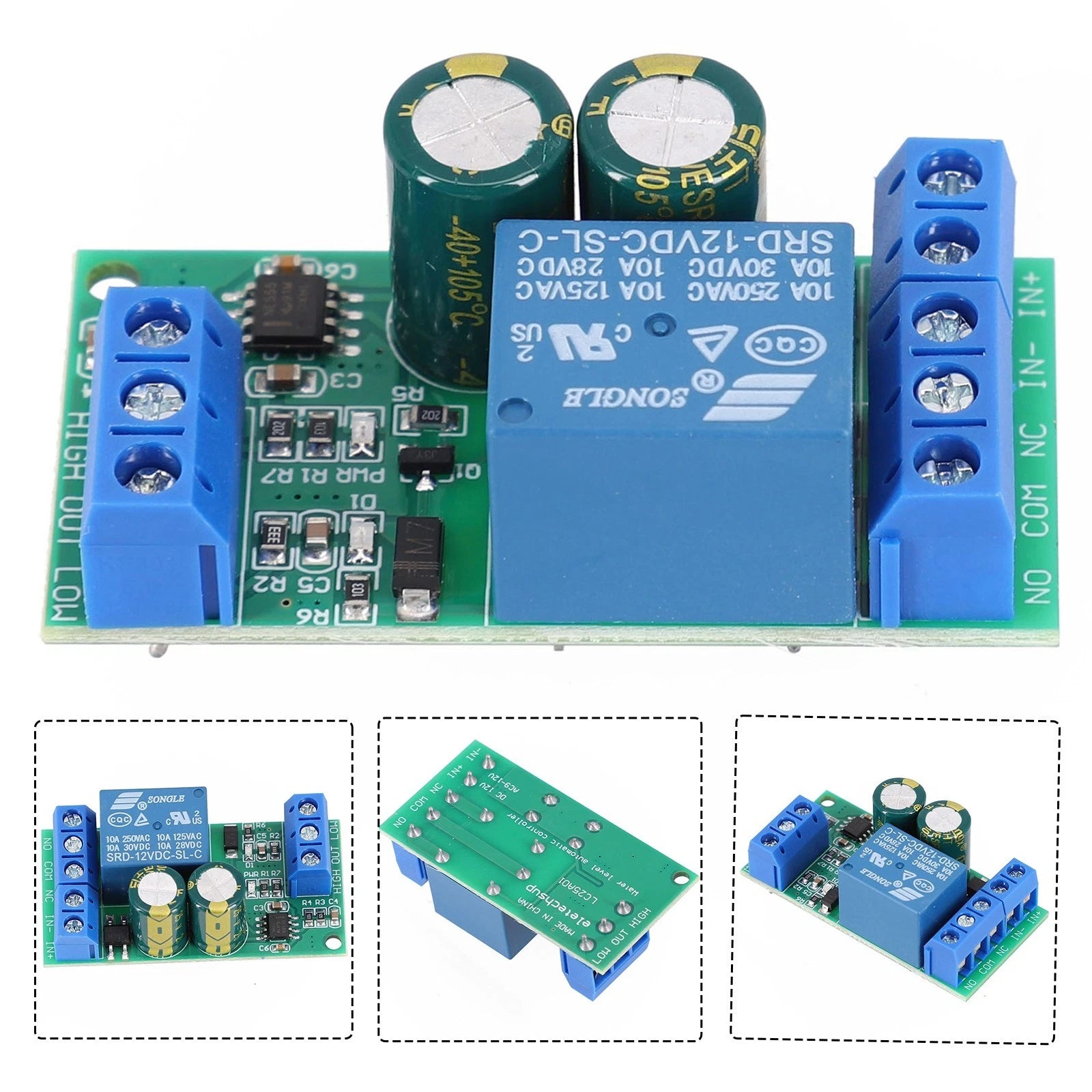 Water Level Controller Relay Board for DC 12V AC 9V (1 Pc)