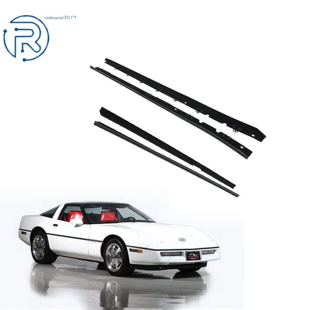 Set of 4 Window Sweep Weatherstrip Felt Seal Kit for Chevy Corvette (1984–1989)