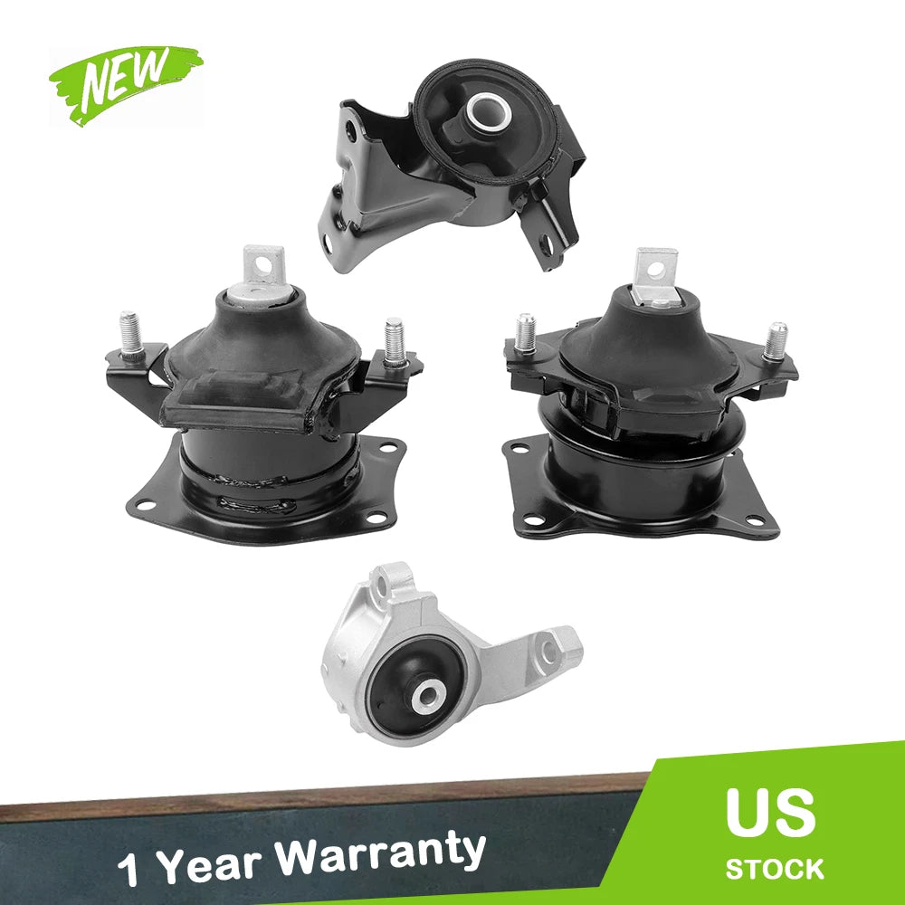 4Pcs Engine & Transmission Mount Set for Acura MDX (2007–2009) 3.7L V6