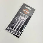 Skull Logo Tin Magnet for Harley-Davidson (Custom Shape, 2.2 x 3.2 inches)