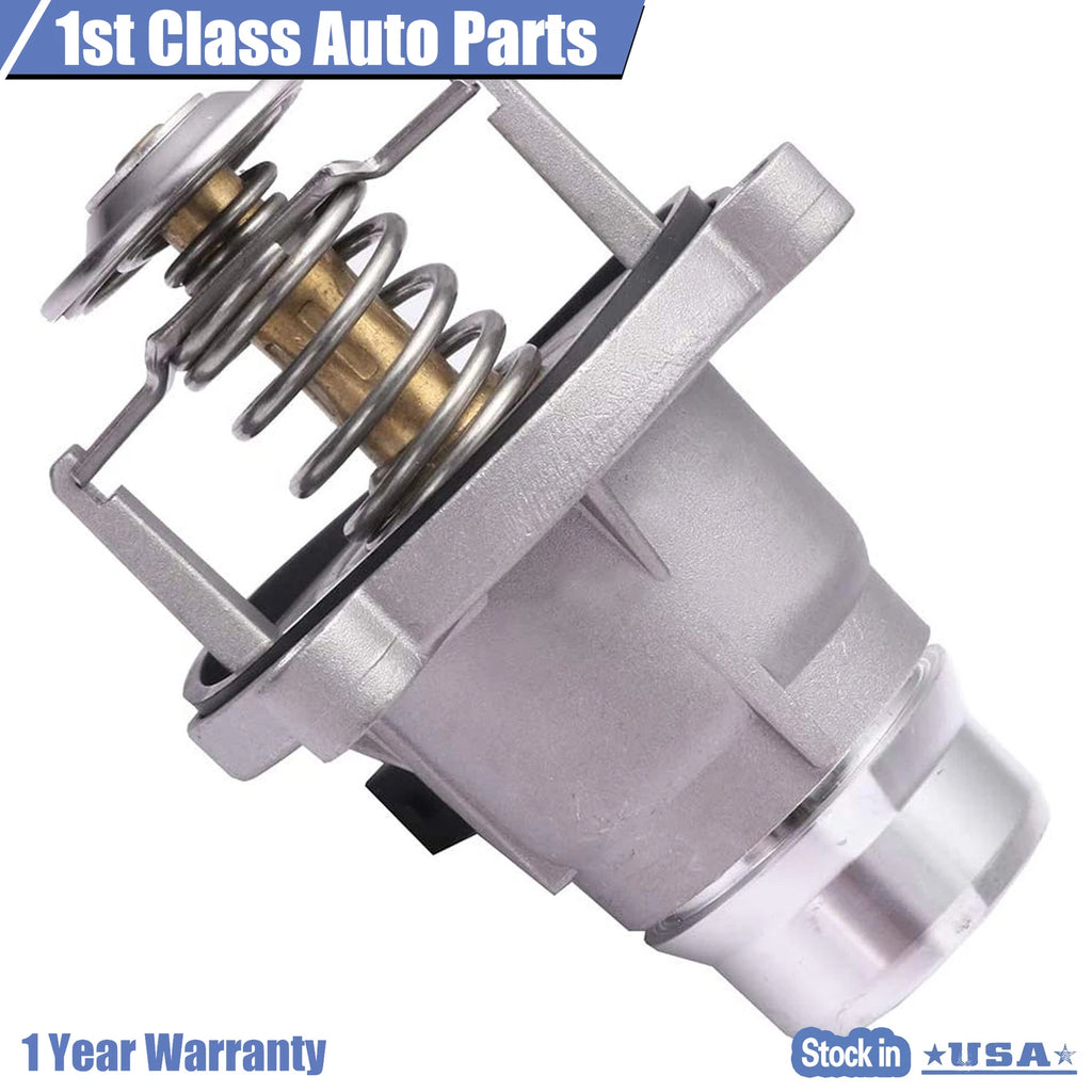 Aluminum Thermostat with Housing for BMW X5 X6 E53 E60 E63 E64 E65 E66 (2002–2013)