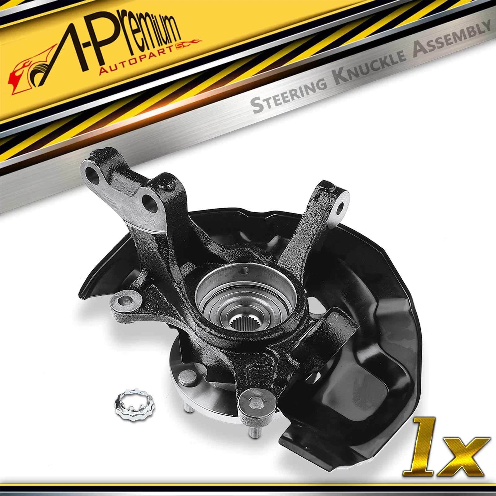 Front Right Steering Knuckle and Hub Bearing for Toyota Highlander (2004–2007)