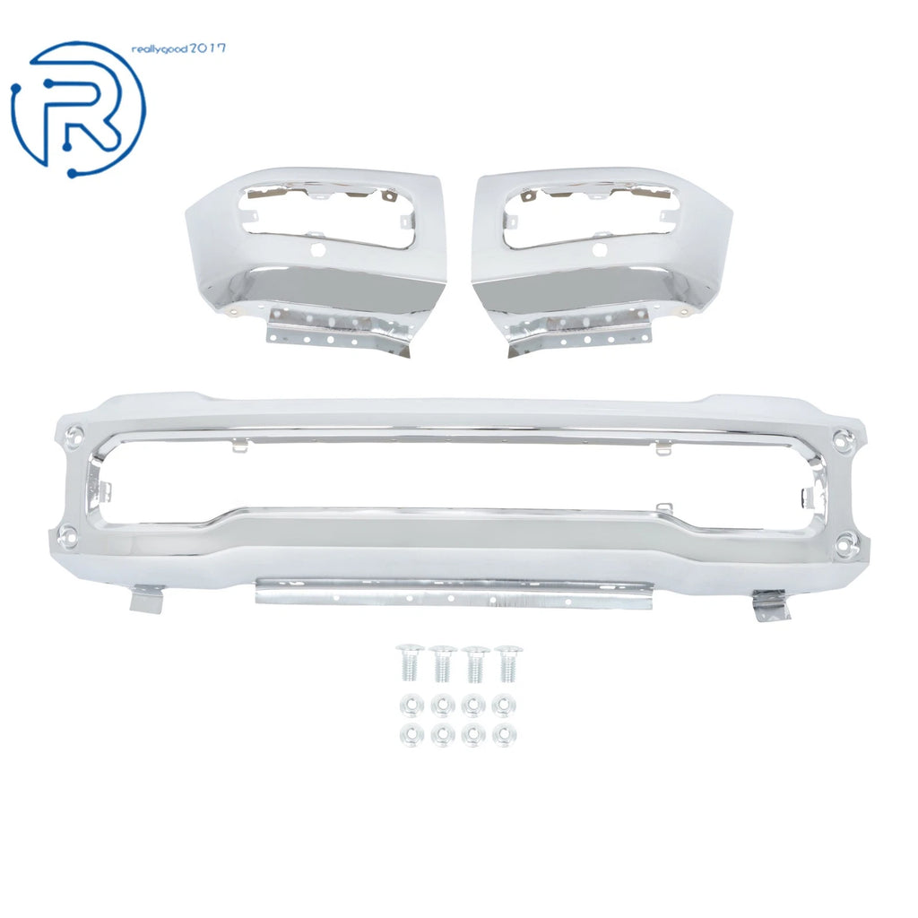 Chrome Front Bumper Face Bar for Ford F250 F350 (2023–2025)