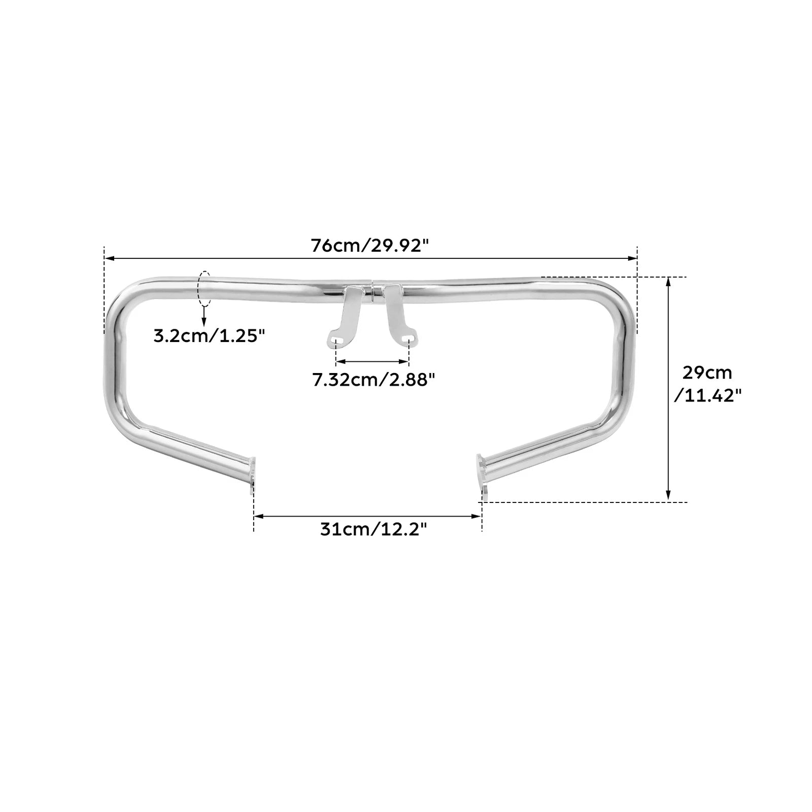 Chopped Engine Guard & Fairing Mount Bracket for Harley Electra Road Glide (2015–2024)