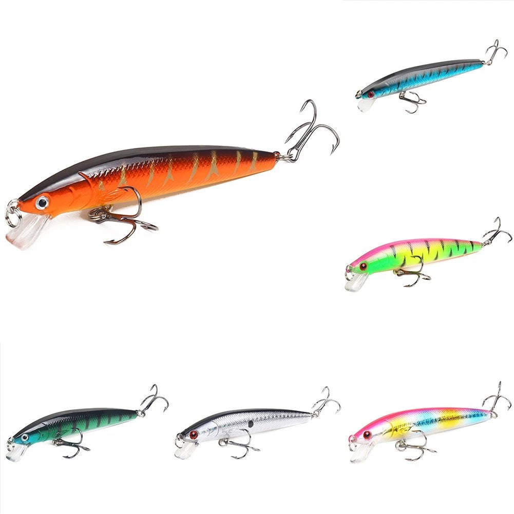 Set of 4 Hard Bait Fishing Lures for Fishing Enthusiasts (Depth 0.5-1.5M)