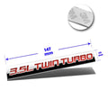 3.5L Twin Turbo Metal 3D Decal Red Emblem for Ford Pickup