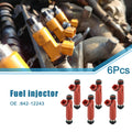 Set of 6 Fuel Injectors No. 23209-20030/23209-20040 for Toyota Highlander (2004–2007)